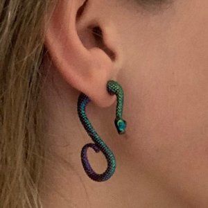 Hot Topic Snake Tunnel Earrings